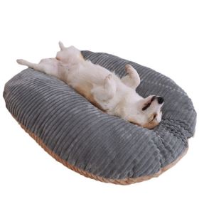 Kennel Four Seasons Universal Floor Mat Dog Mattress Pet Removable And Washable Sleeping Double-sided Mat (Option: L-Dog mat+hand pull bite rope)