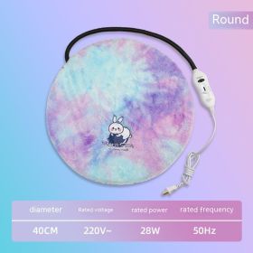 Heating Pad For Pet Cat Winter Warm Constant Temperature Electric Blanket (Option: Round 40cm-UK)