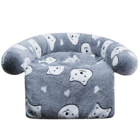 Pet Supplies Plush Kennel Sofa Blanket (Option: Gray Bear-70x90cm890G)